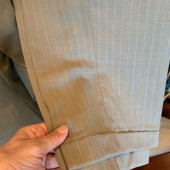 Italian Suit 42L 38 pants wool - Picture 9 of 13